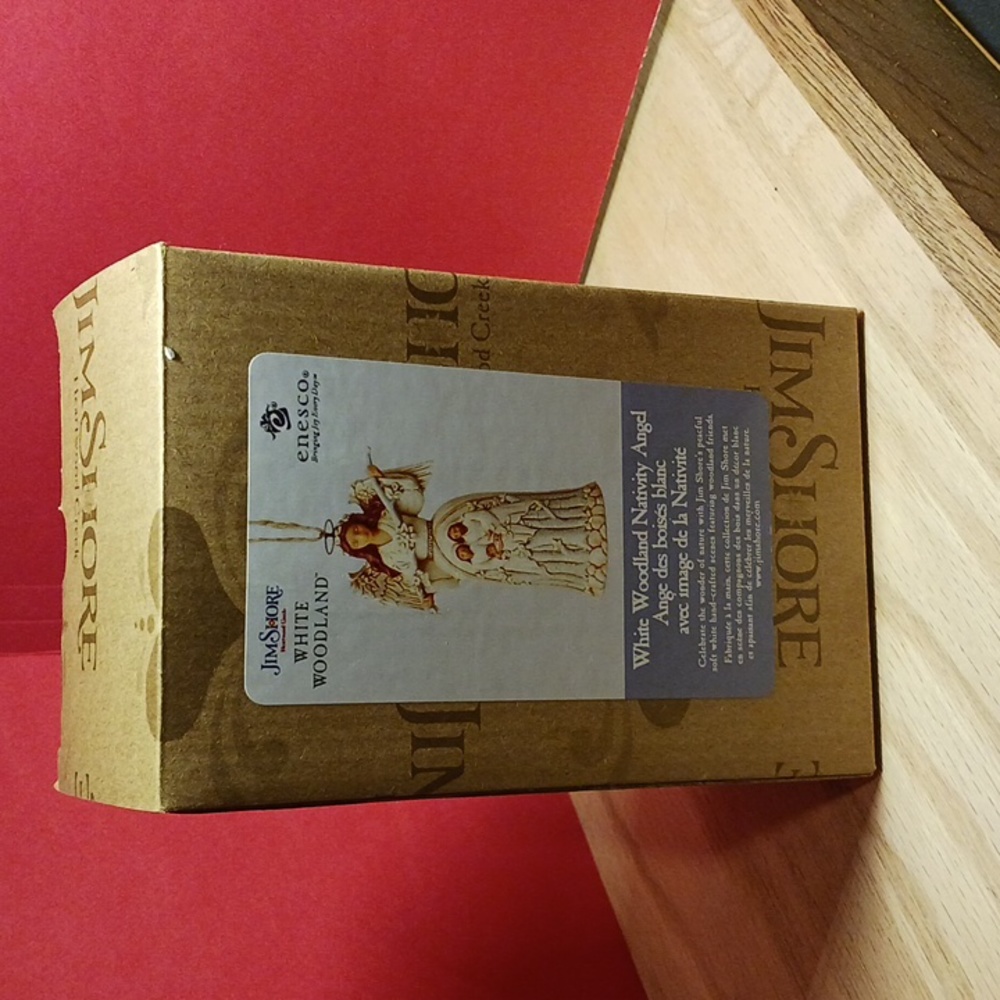 Jim Shore White Woodland Nativity Angel